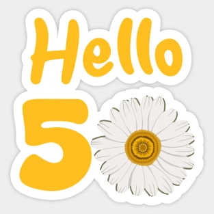 50th Birthday Sticker